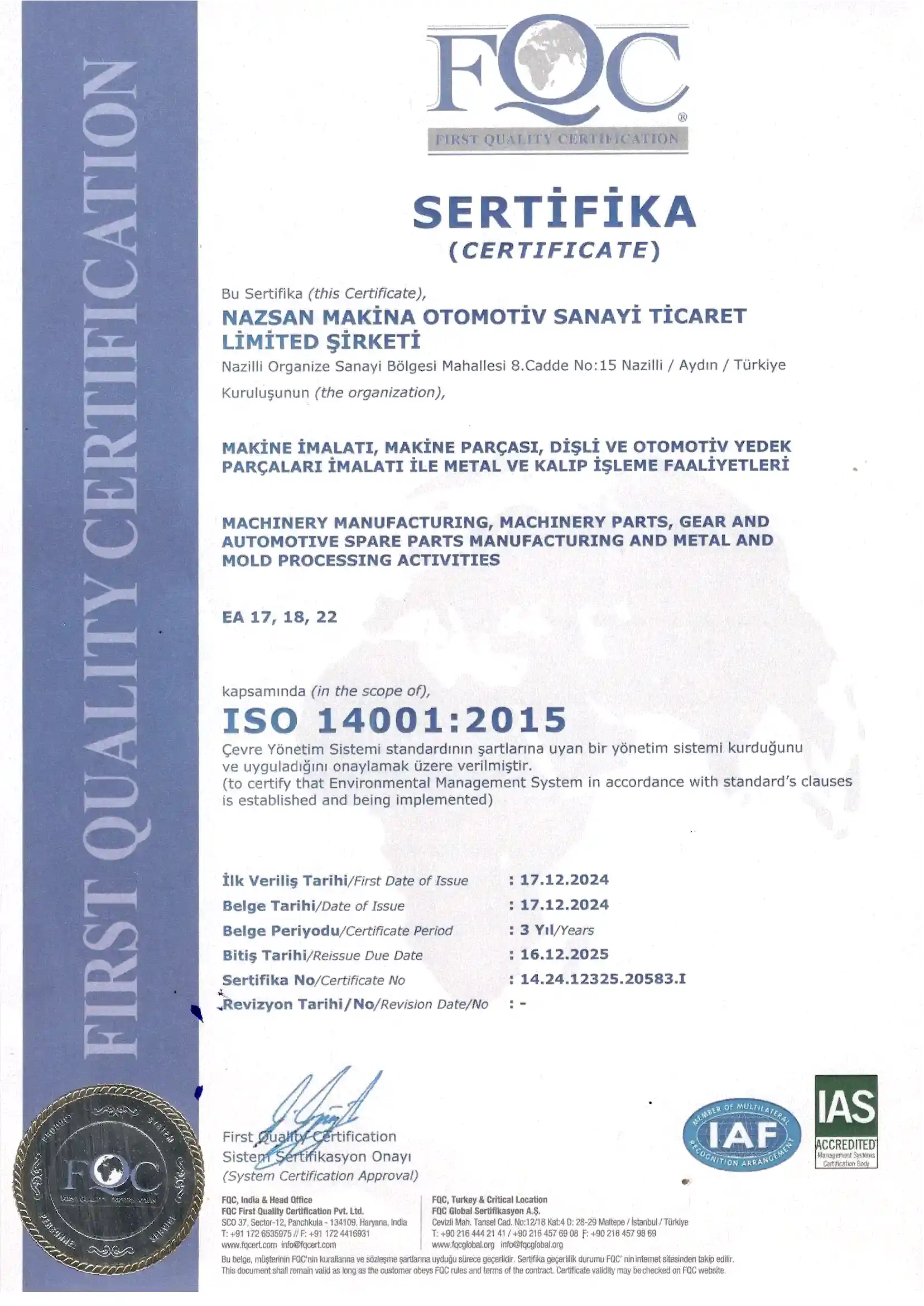 ISO 14001